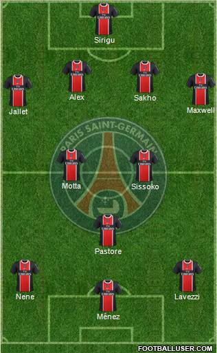 Paris Saint-Germain Formation 2012