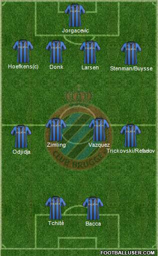Club Brugge KV Formation 2012
