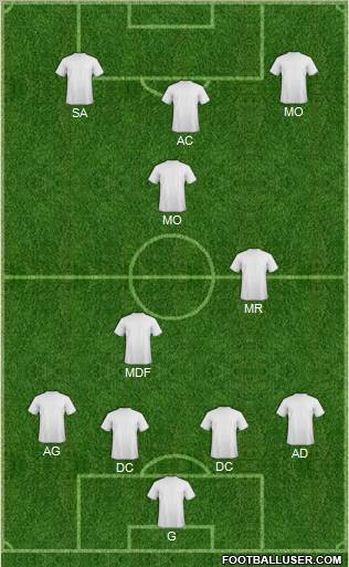 Pro Evolution Soccer Team Formation 2012