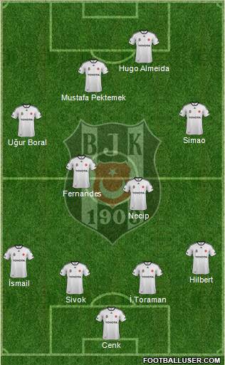 Besiktas JK Formation 2012
