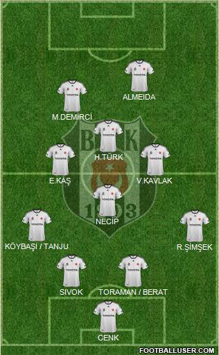 Besiktas JK Formation 2012