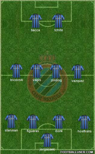 Club Brugge KV Formation 2012
