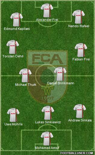 FC Augsburg Formation 2012