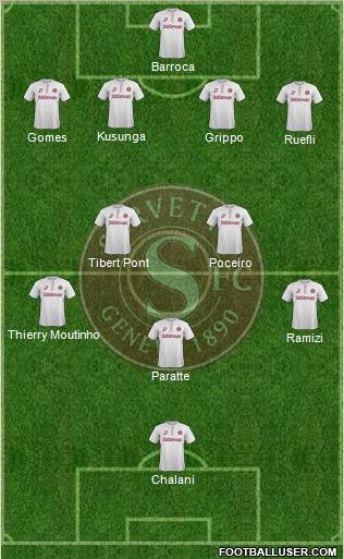 Servette de Genève Football Formation 2012