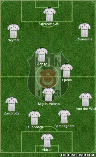 Besiktas JK Formation 2012