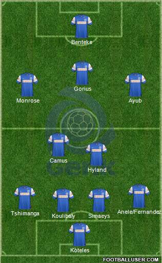 K Racing Club Genk Formation 2012