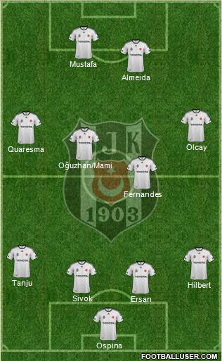 Besiktas JK Formation 2012