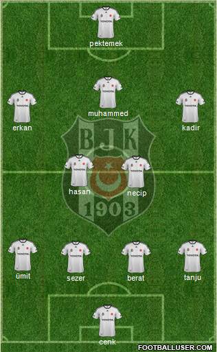 Besiktas JK Formation 2012