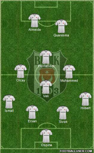 Besiktas JK Formation 2012