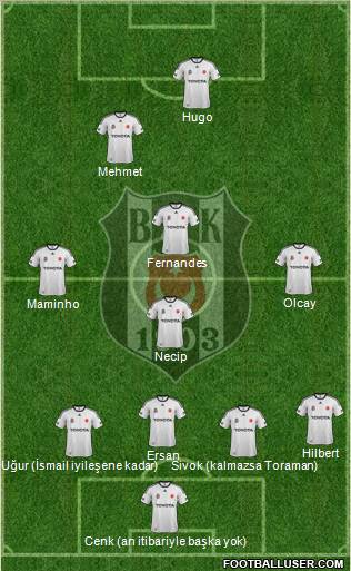 Besiktas JK Formation 2012
