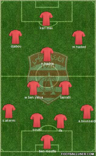 Club Africain Tunis Formation 2012
