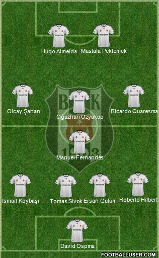 Besiktas JK Formation 2012