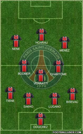 Paris Saint-Germain Formation 2012