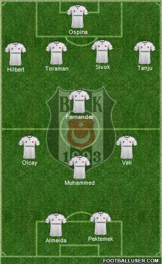 Besiktas JK Formation 2012