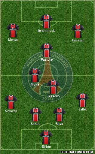 Paris Saint-Germain Formation 2012