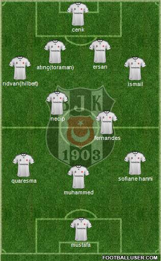 Besiktas JK Formation 2012