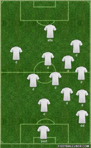 Pro Evolution Soccer Team Formation 2012