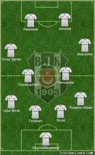 Besiktas JK Formation 2012