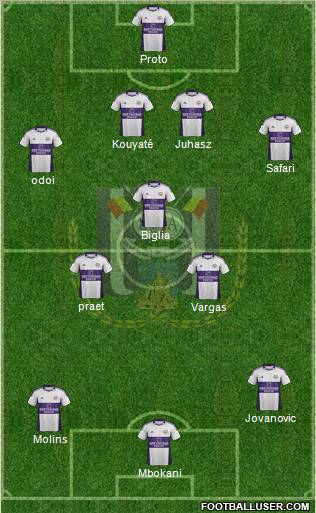 RSC Anderlecht Formation 2012