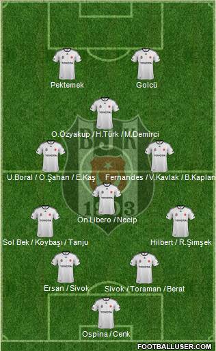 Besiktas JK Formation 2012