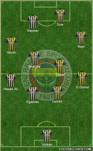 Fenerbahçe SK Formation 2012