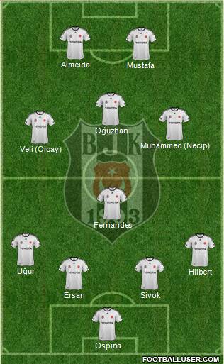 Besiktas JK Formation 2012