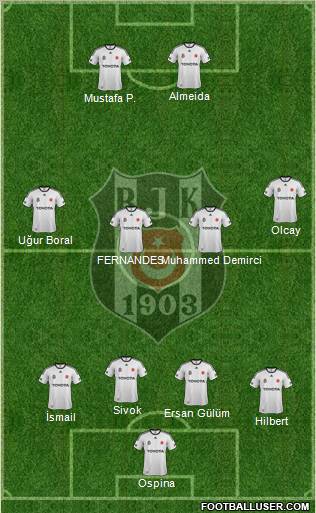 Besiktas JK Formation 2012