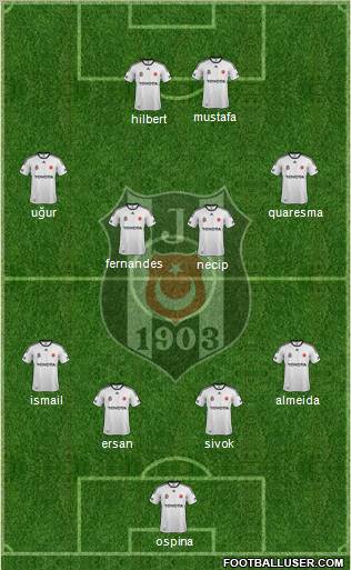 Besiktas JK Formation 2012