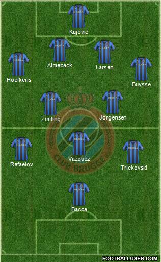Club Brugge KV Formation 2012