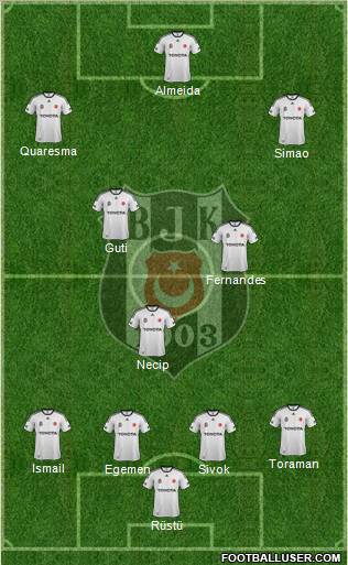Besiktas JK Formation 2012