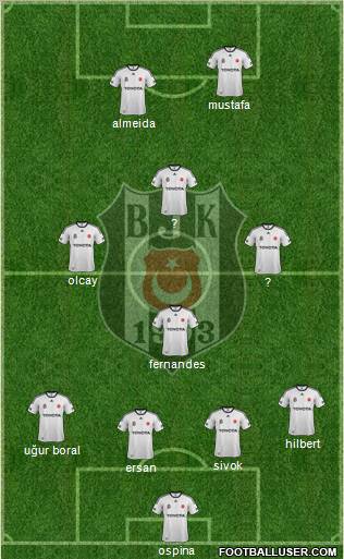 Besiktas JK Formation 2012