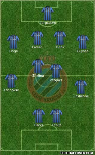 Club Brugge KV Formation 2012