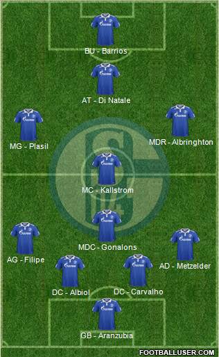 FC Schalke 04 Formation 2012