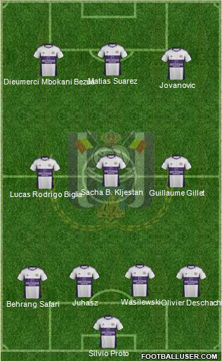 RSC Anderlecht Formation 2012