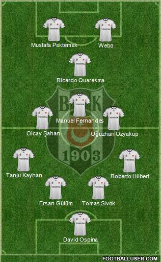 Besiktas JK Formation 2012