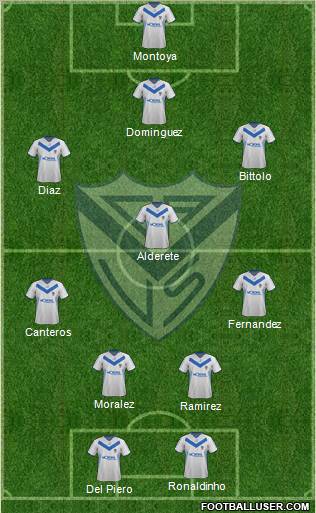 Vélez Sarsfield Formation 2012