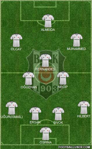 Besiktas JK Formation 2012