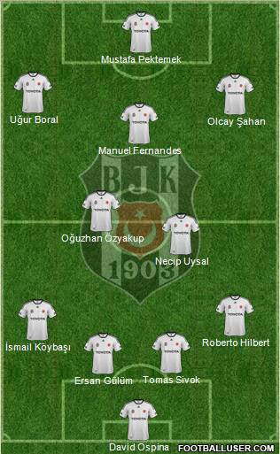 Besiktas JK Formation 2012