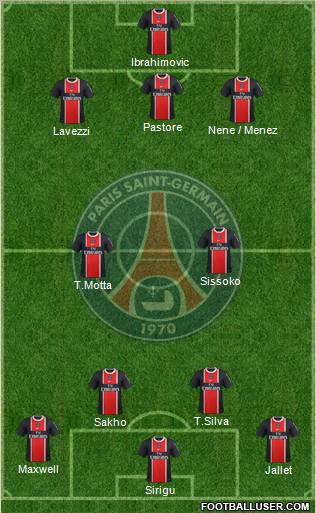 Paris Saint-Germain Formation 2012