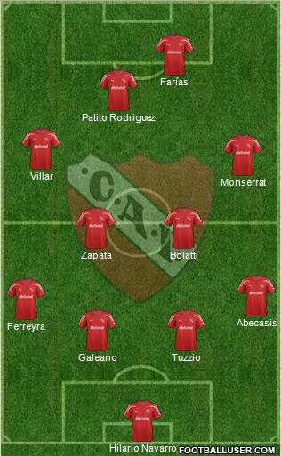 Independiente Formation 2012