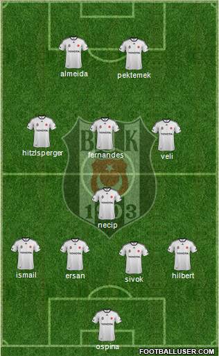 Besiktas JK Formation 2012