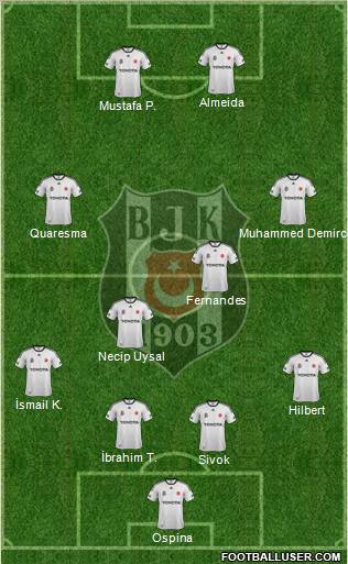 Besiktas JK Formation 2012