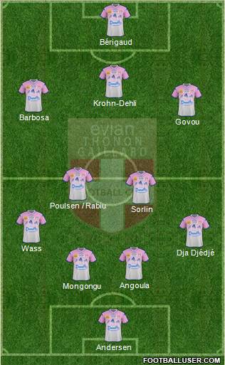 Evian Thonon Gaillard Football Club Formation 2012