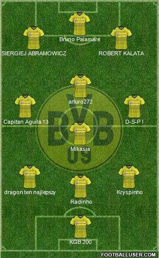 Borussia Dortmund Formation 2012