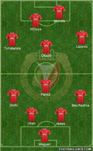 Widzew Lodz Formation 2012