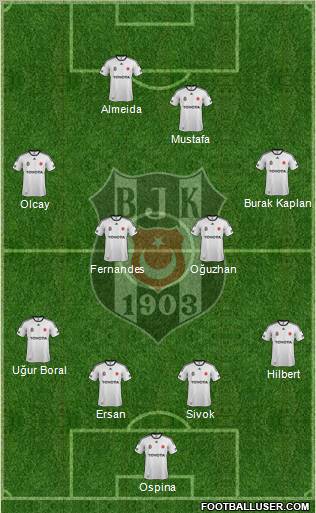 Besiktas JK Formation 2012