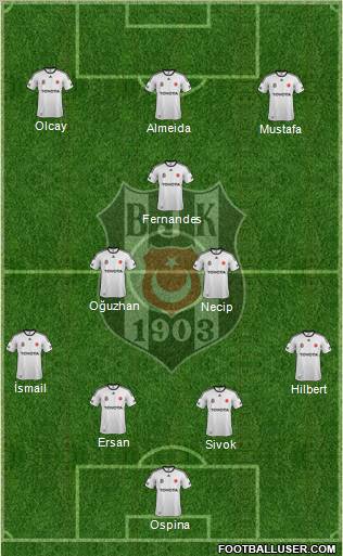 Besiktas JK Formation 2012