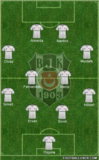 Besiktas JK Formation 2012