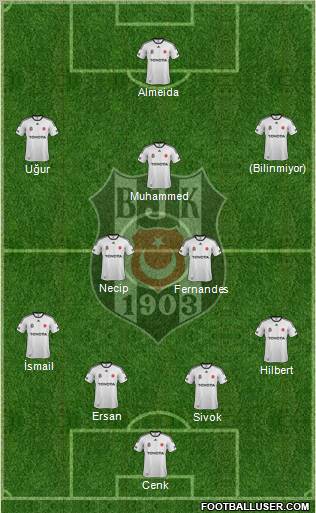 Besiktas JK Formation 2012