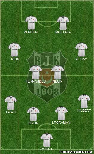 Besiktas JK Formation 2012